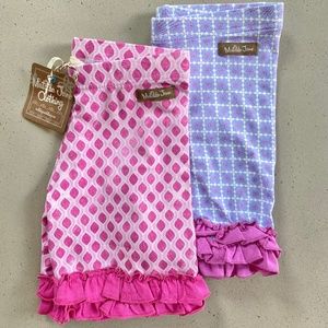 Matilda Jane Pink Skipping Stones & Purple Scavenger Hunt Shorties Set Size 8